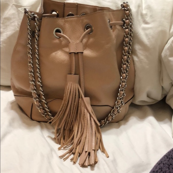Rebecca Minkoff Handbags - Rebecca Minkoff Lexi leather blush bucket bag.
